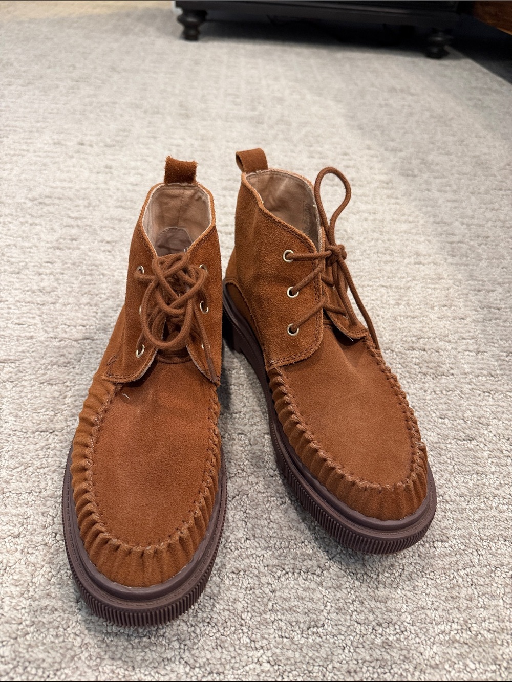 Kelsi Dagger Brown Suede Chukka Moccasin Boots